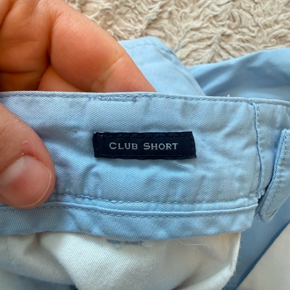 Vineyard Vines Club Shorts Men’s Size 32 Light Blue Cotton Chino Shorts - Picture 5 of 6